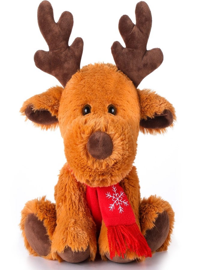 Suilung Christmas Stuffed Animal Cute Plush Moose Reindeer Stuffed Animal for Baby Boys Girls Home Bedroom Party Decoration - Image 1
